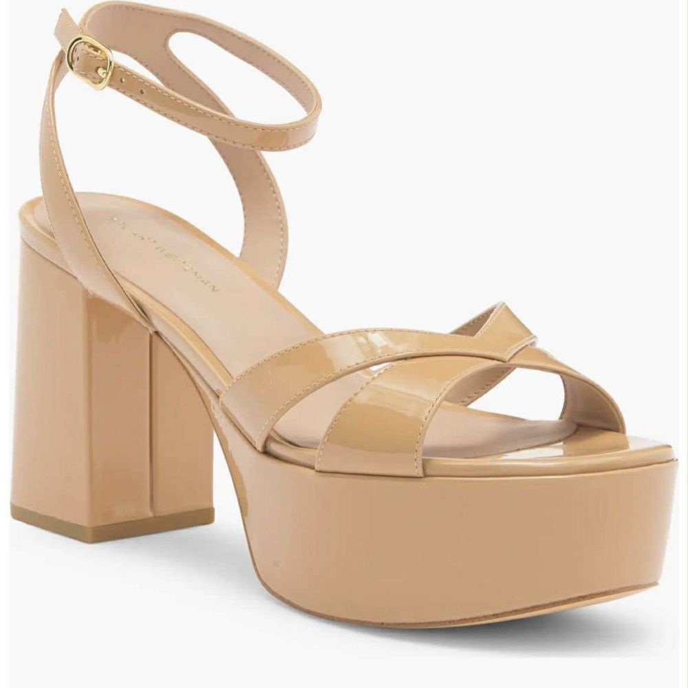 Stuart Weitzman Ginger Patent Miami Platform Sandals